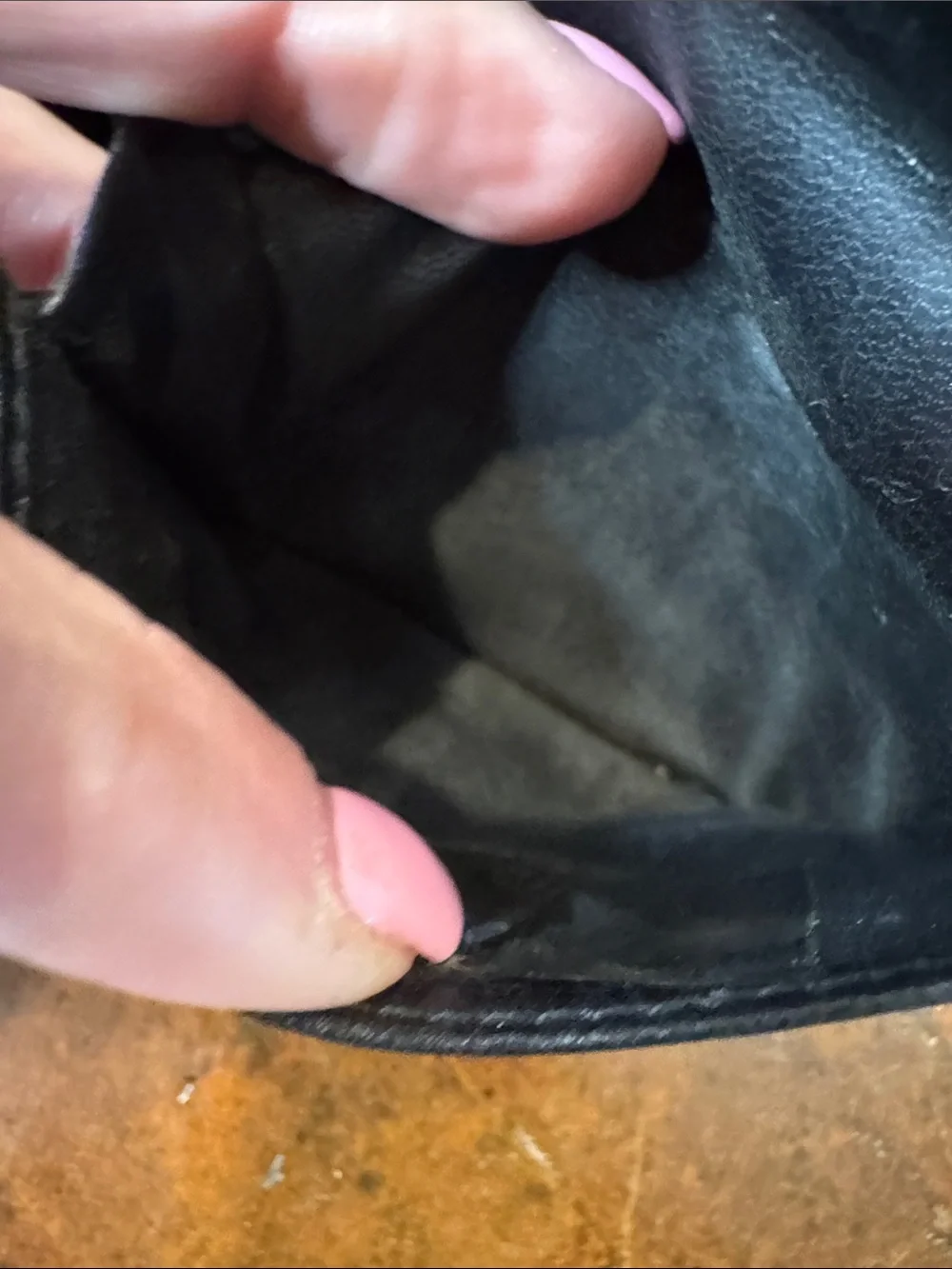 Givenchy Black Leather Wallet with Embossed Logo